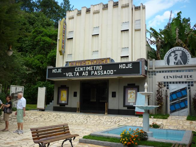 The Metro-Tijuca replica. The theatre is visited by tourists mainly on the weeke